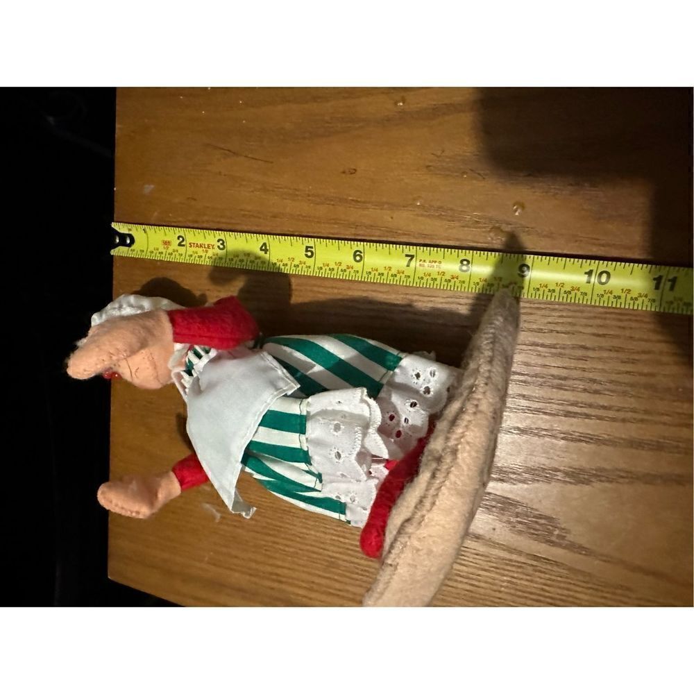 Annalee Mrs. Santa Bag 8 in Doll Figurine Handmade 1993 in the USA Christmas - Picture 8 of 10